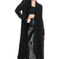 La Haine Inside Us Long Black Cardigan - Lili the First Boutique