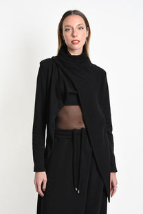 La Haine Inside Us NYC - Cardigan jacket - Asymmetric - Cotton