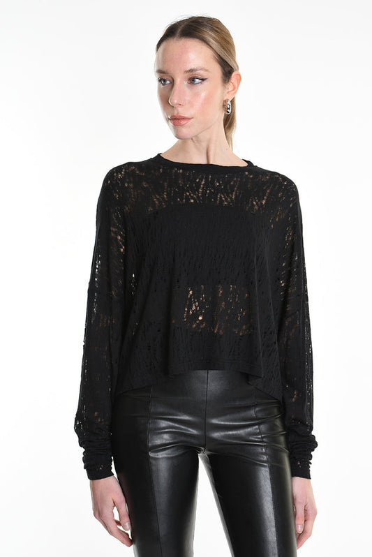 La Haine Inside us cropped sweater 