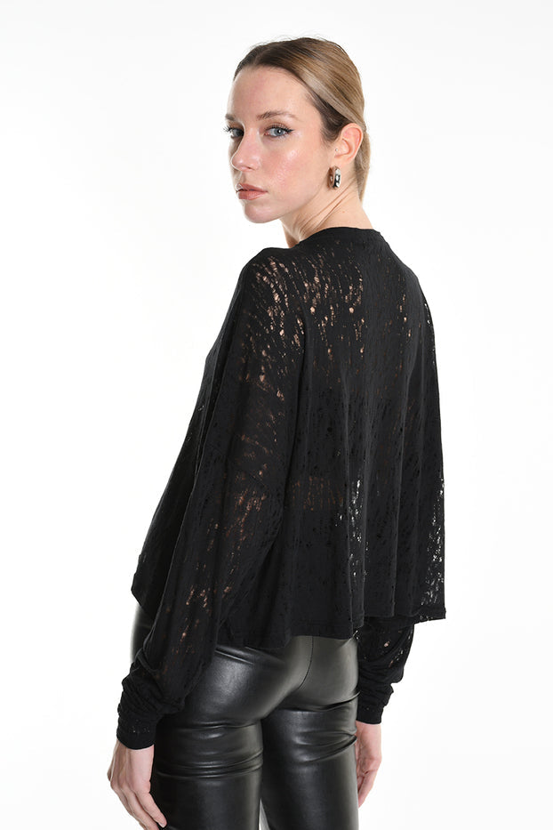 La Haine Inside us cropped sweater 