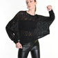 La Haine Inside us cropped sweater 