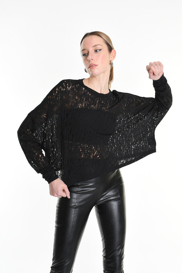 La Haine Inside us cropped sweater 
