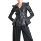 La Haine multi-zippers, high shoulders, Avant Garde leather jacket