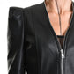 La Haine multi-zippers, high shoulders, Avant Garde leather jacket