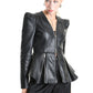 La Haine multi-zippers, high shoulders, Avant Garde leather jacket