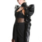 La Haine LW871 Avant Garde Leather sleeves puff shoulders