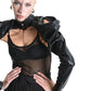 La Haine LW871 Avant Garde Leather sleeves puff shoulders