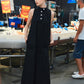 LiLi The First-NY77 black maxi cotton Dress
