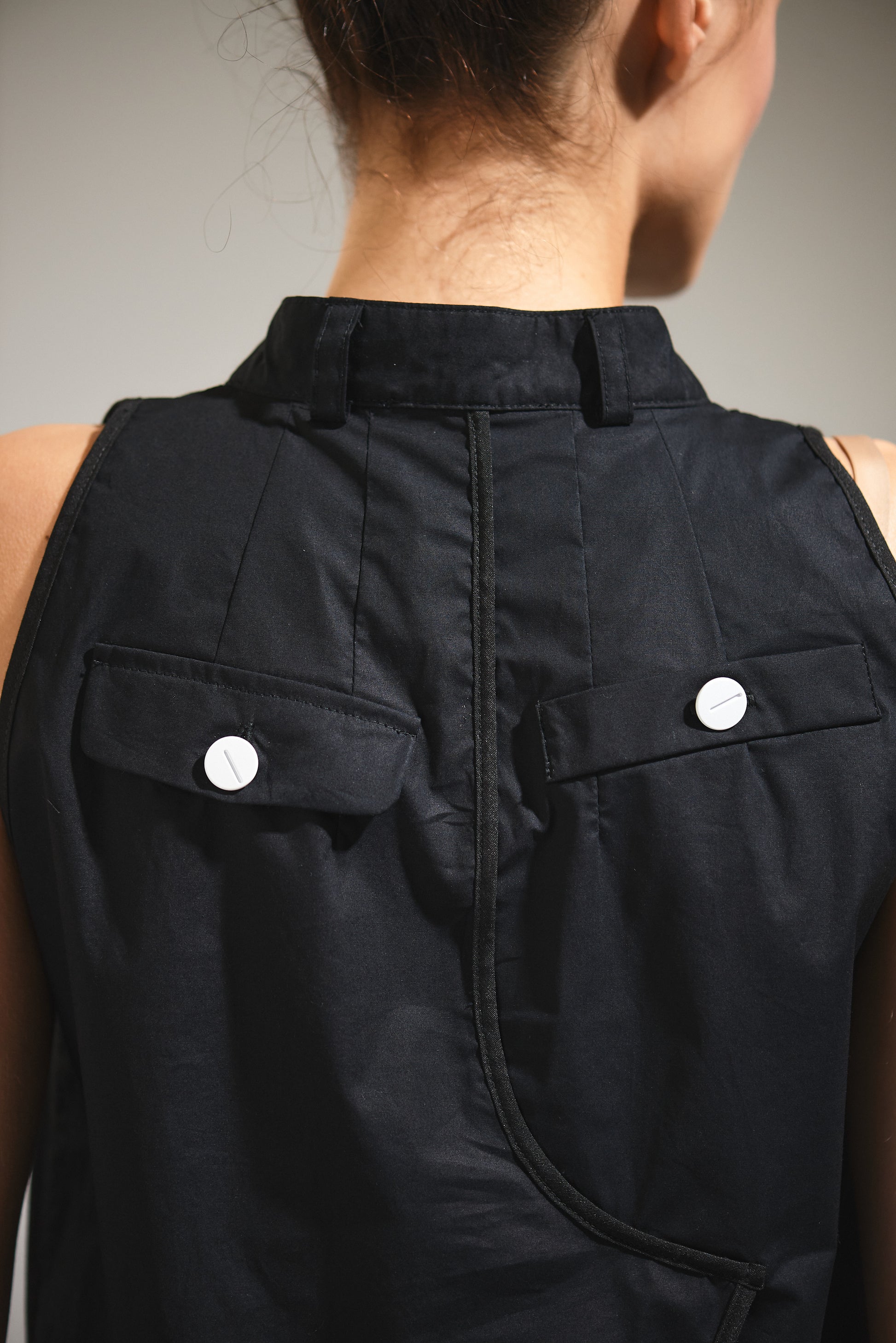 LiLi The First-NY77 black cotton maxi Dress