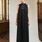 LiLi The First-NY77 black cotton long Dress