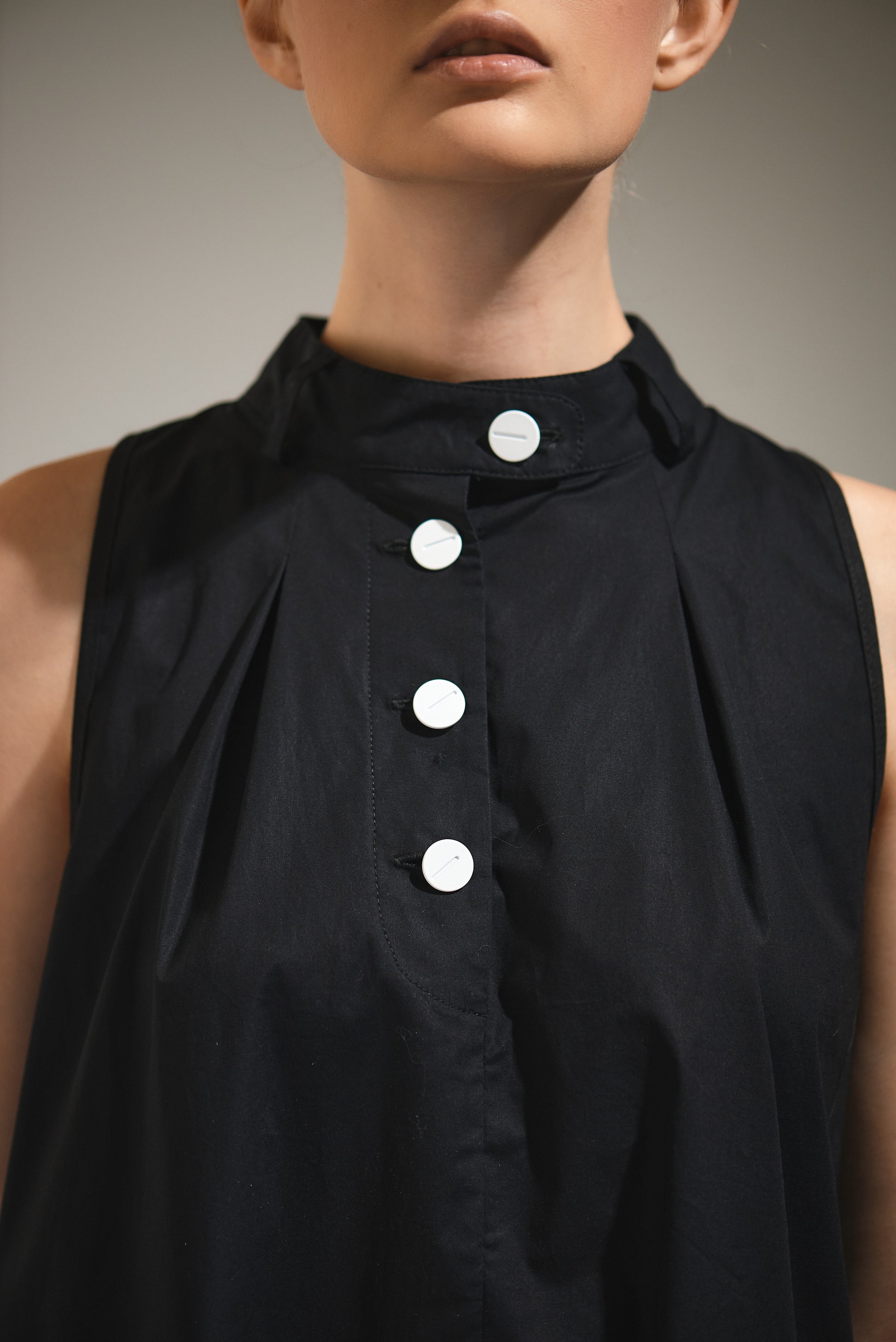 LiLi The First-NY77 Black Cotton Dress