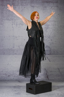 LiLi The First - Albert Affinito - Fringe Leather Vest