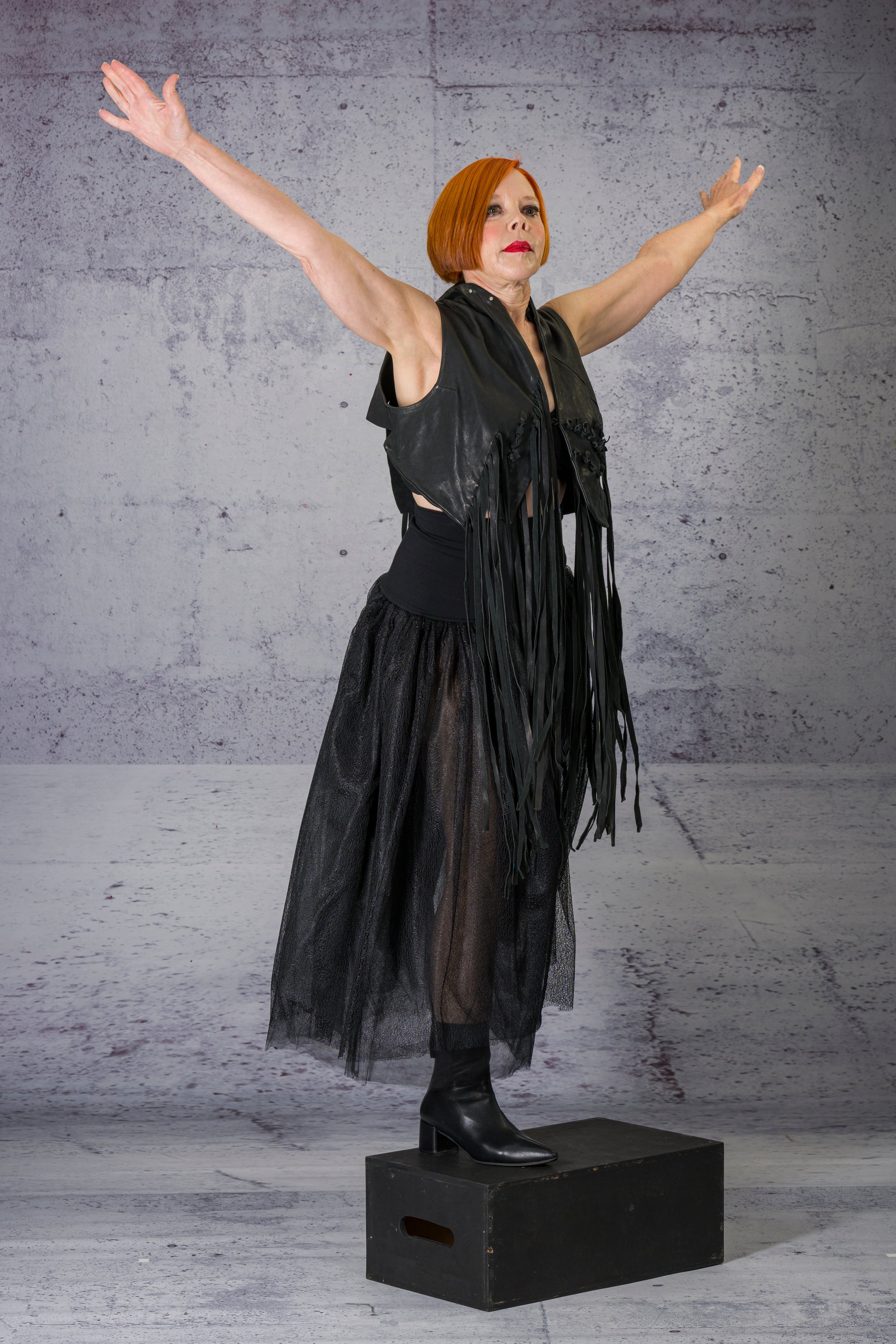 LiLi The First - Albert Affinito - Fringe Leather Vest