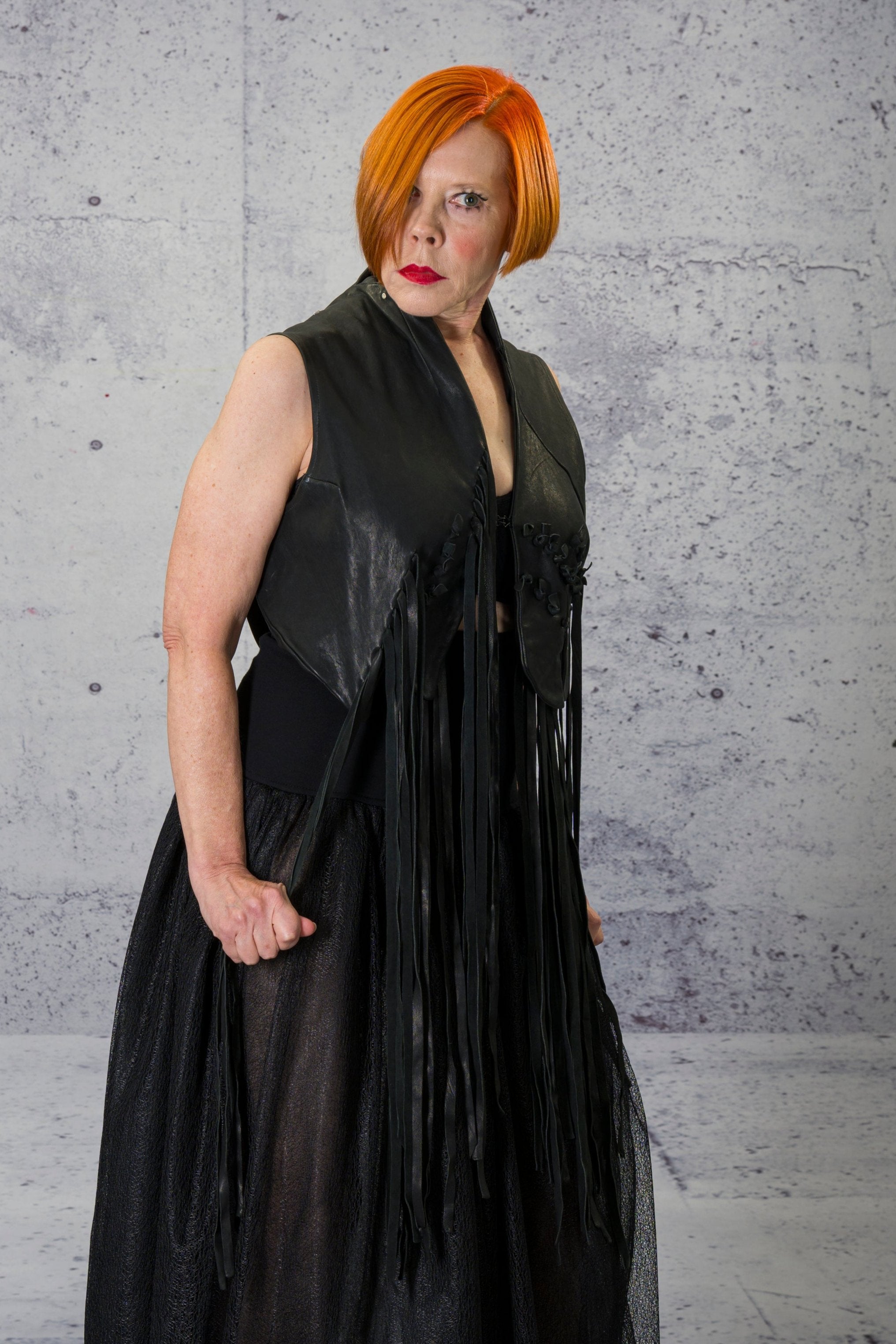 LiLi The First - Albert Affinito - Fringe Leather Vest