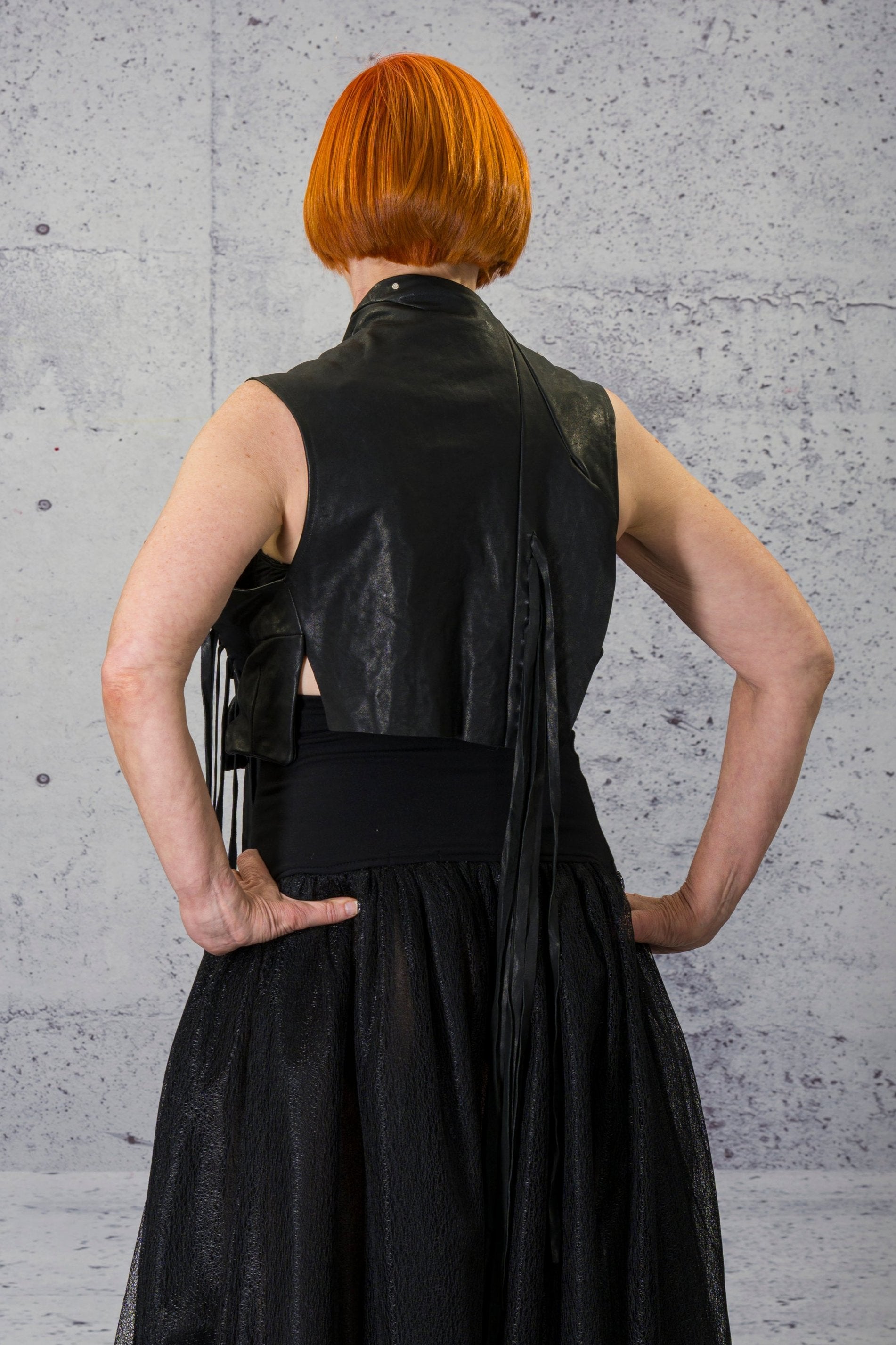 LiLi The First - Albert Affinito - Fringe Leather Vest