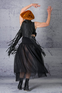 LiLi The First - Albert Affinito - Fringe Leather Vest