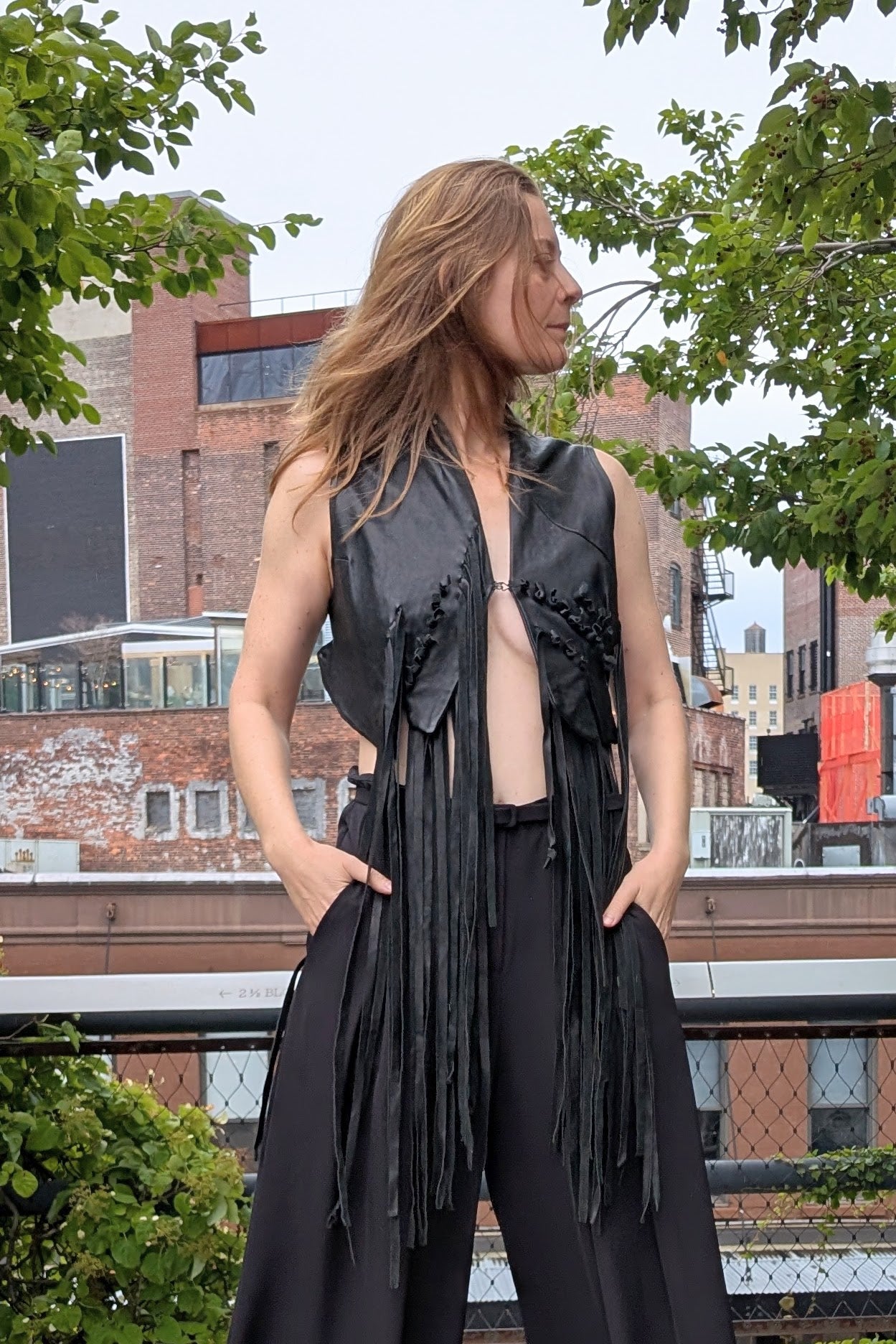 LiLi The First - Albert Affinito - Vest - Fringe Leather Vest