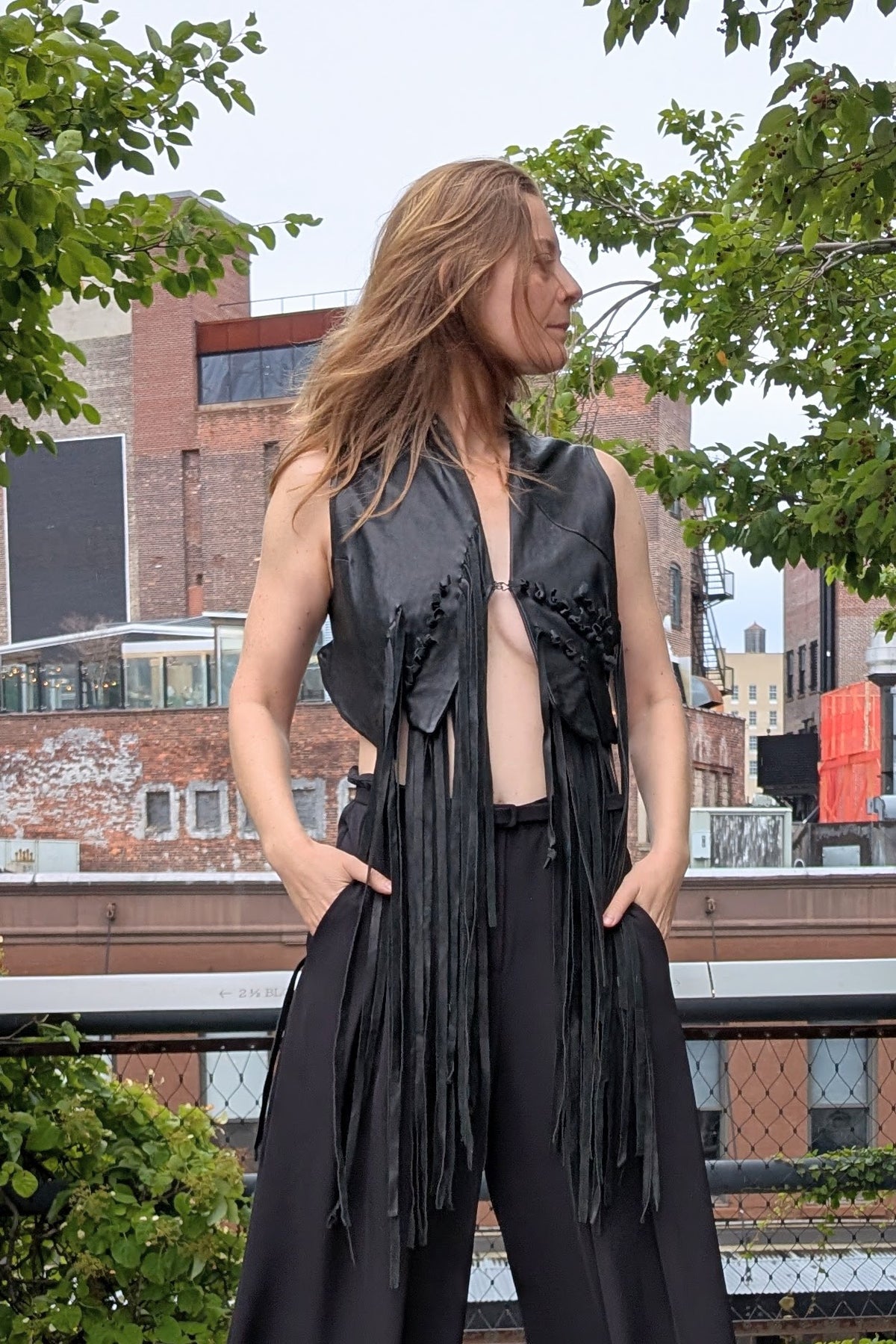 LiLi The First - Albert Affinito - Vest - Fringe Leather Vest
