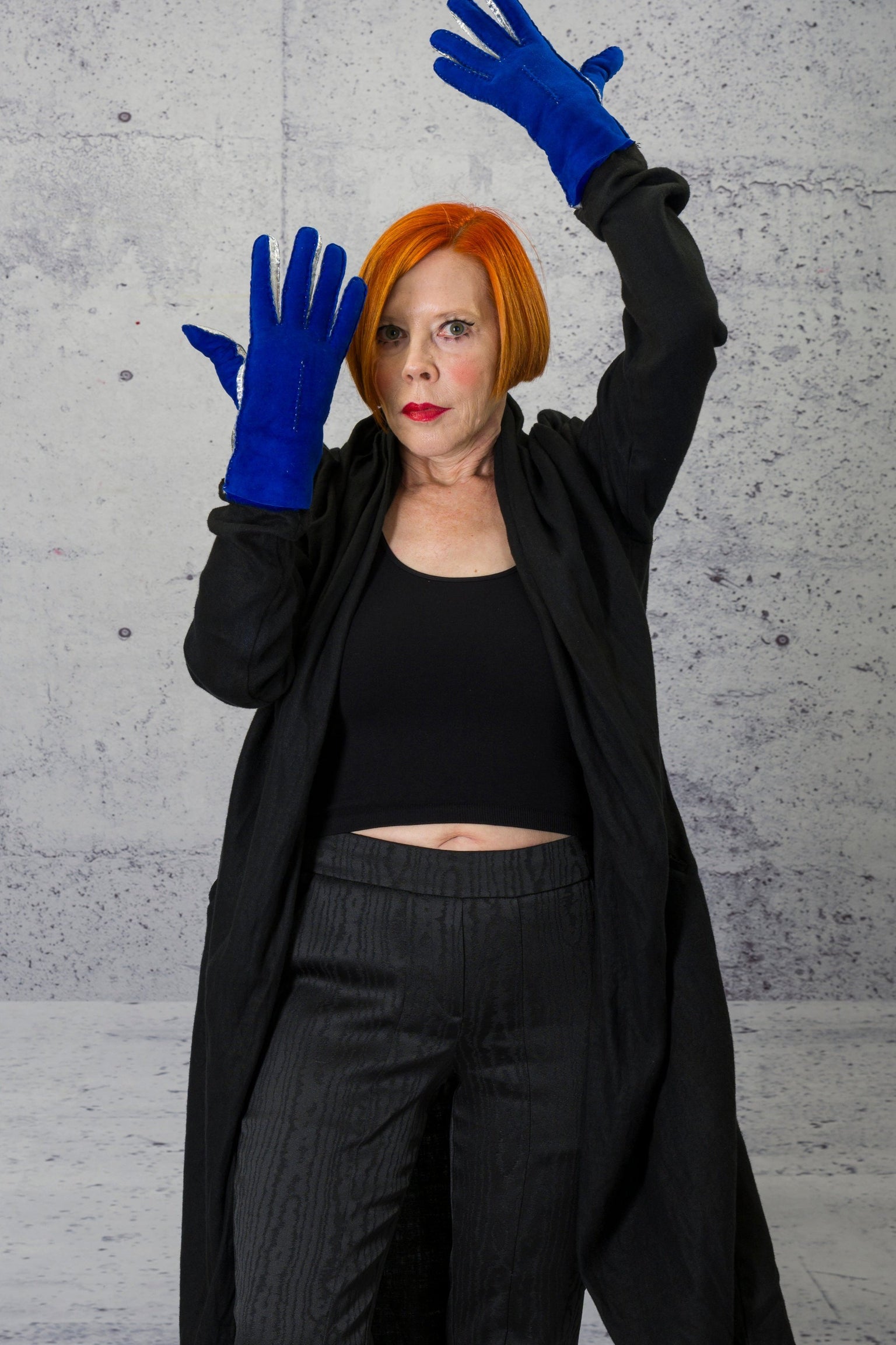 LiLi The First - Dual color leather gloves