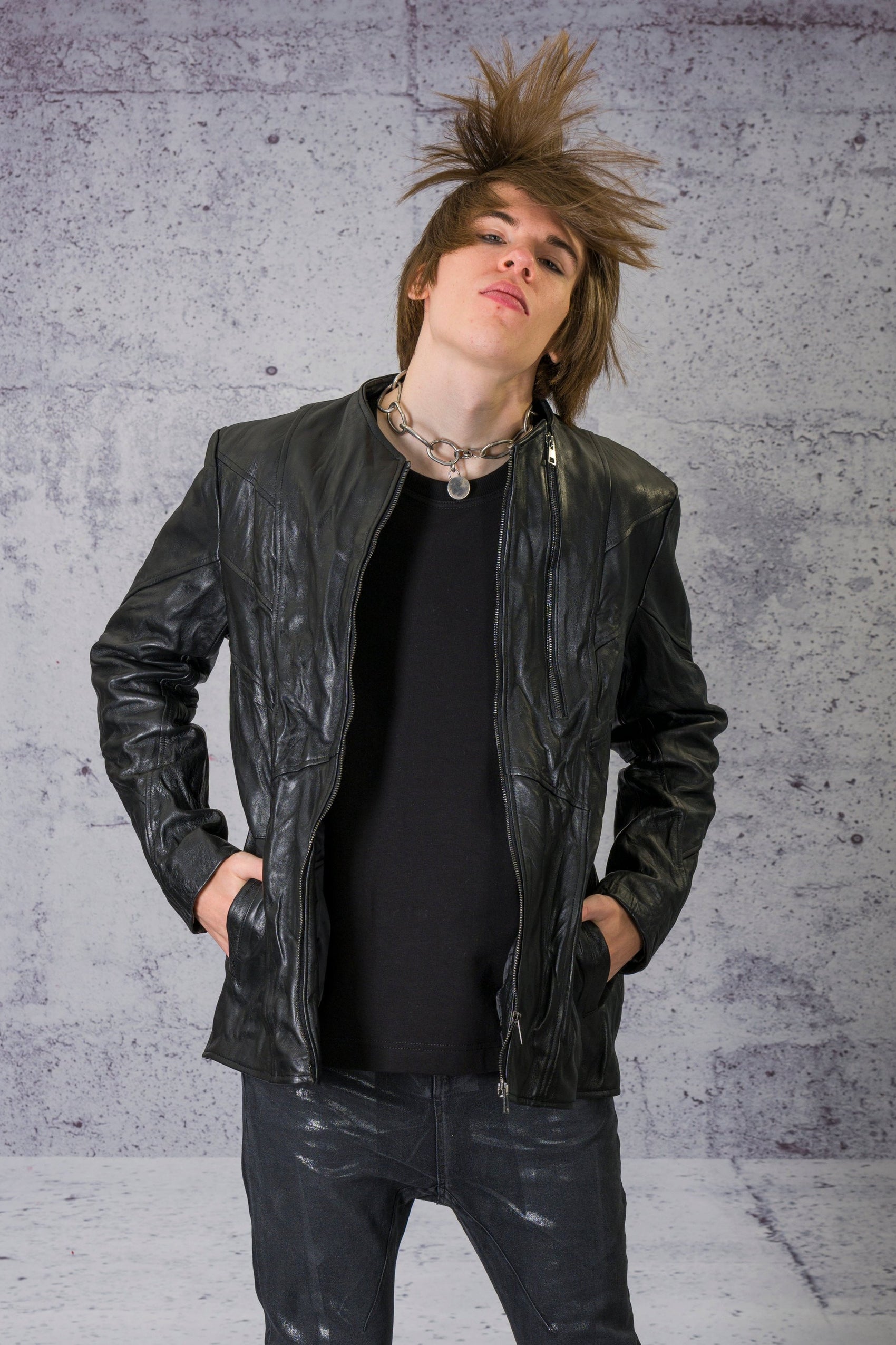 LiLi The First - La Haine Inside Us leather jacket