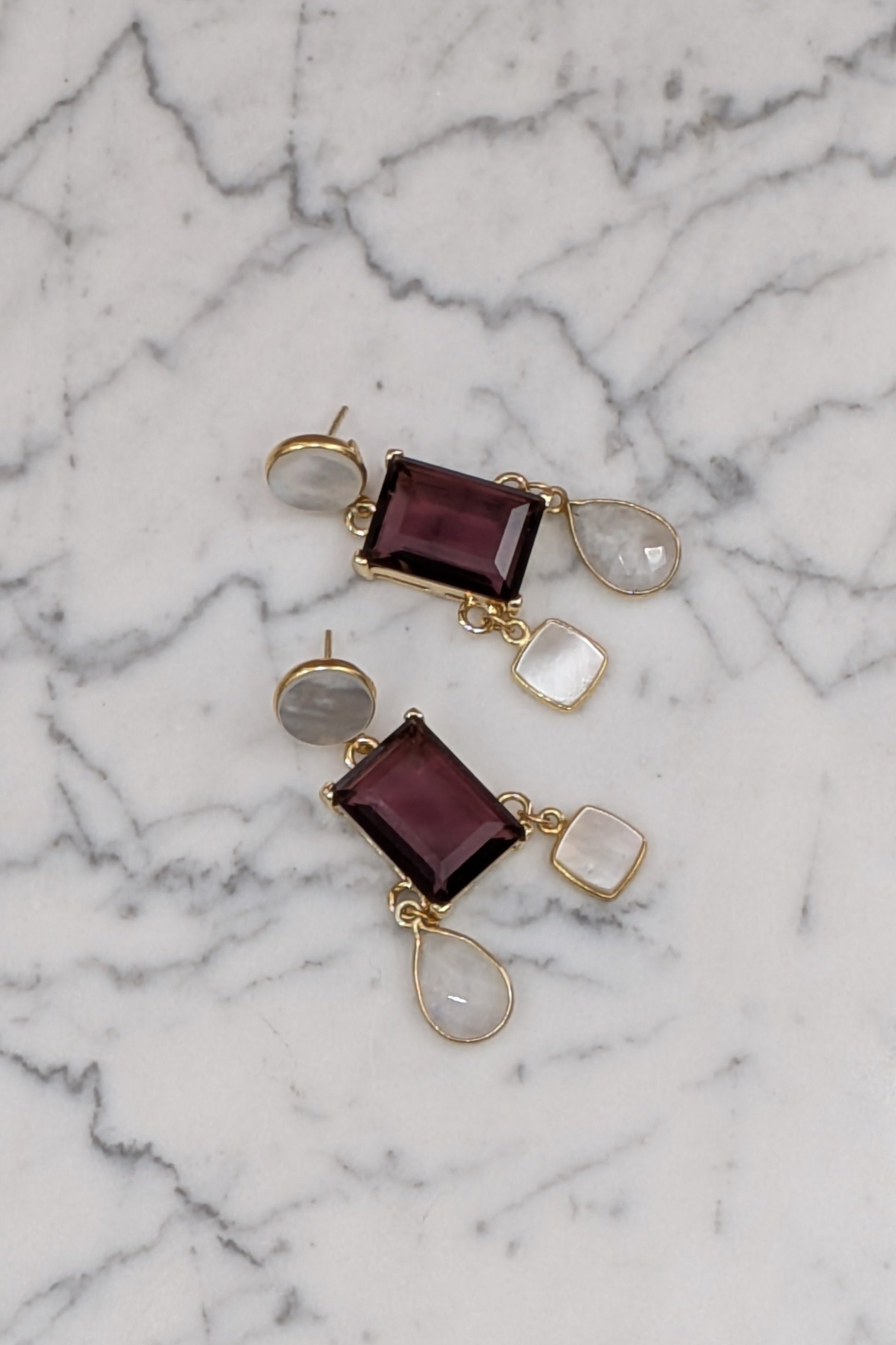 LiLi The First - Mother of Pearl earrings