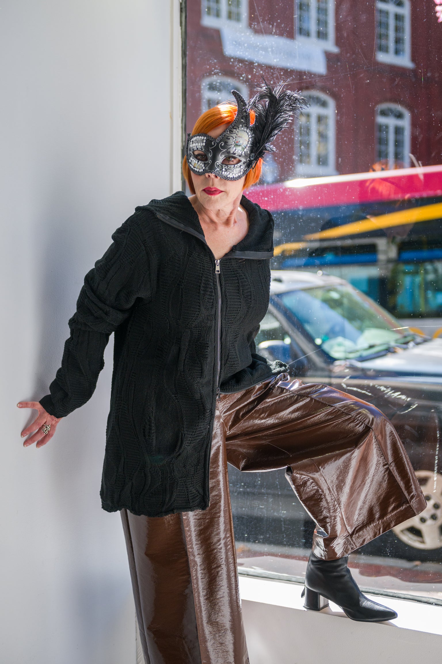 LiLi The First boutique - La Haine Inside Us zip up sweater