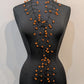 LiLi The First boutique - Rubber String light weigh Happy necklace - Orange
