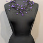 LiLi The First boutique - Rubber String light weigh Happy necklace - Purple