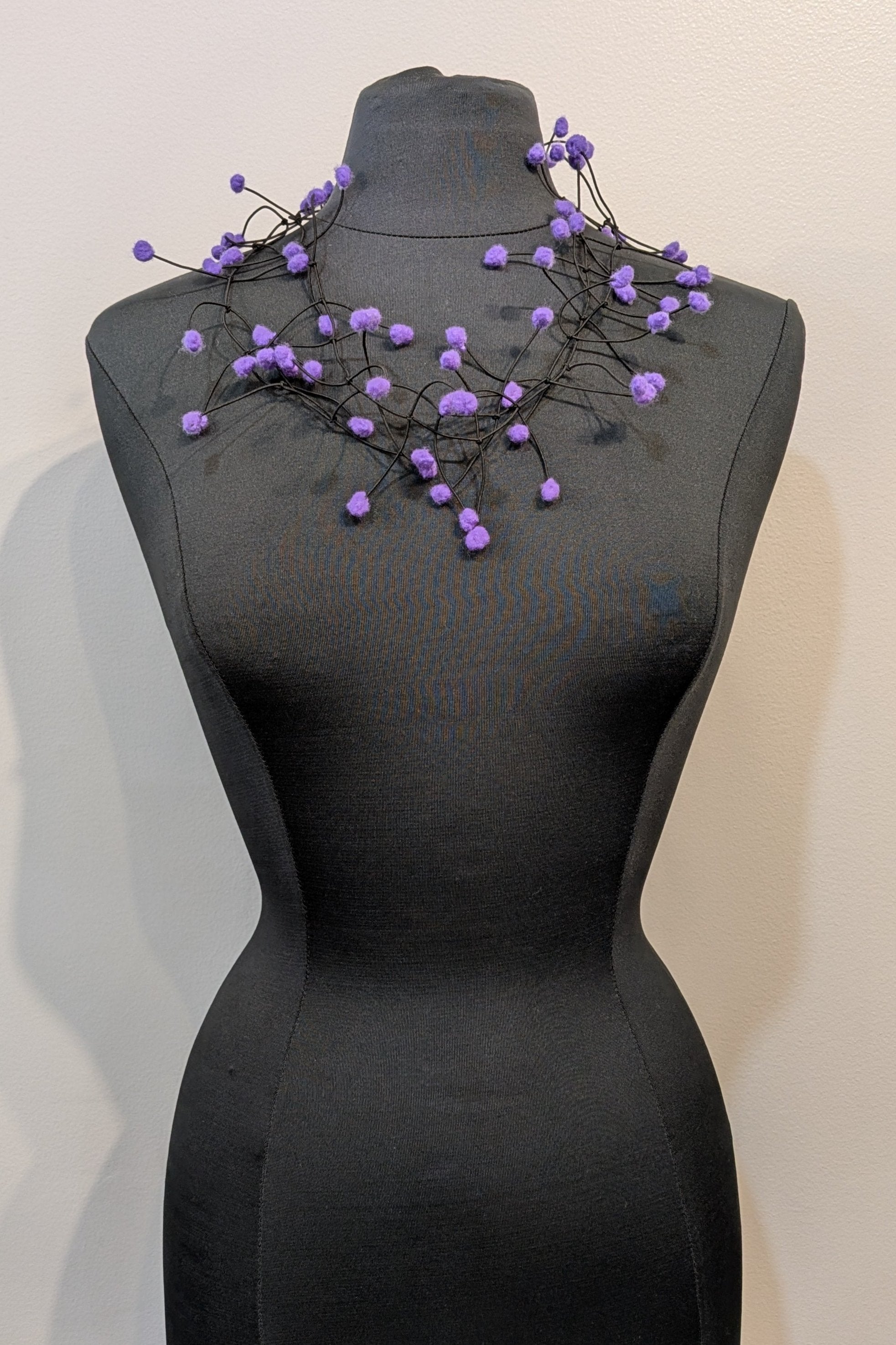 LiLi The First boutique - Rubber String light weigh Happy necklace - Purple