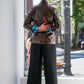 LiLi The First boutique, Faux patent leather brown jacket