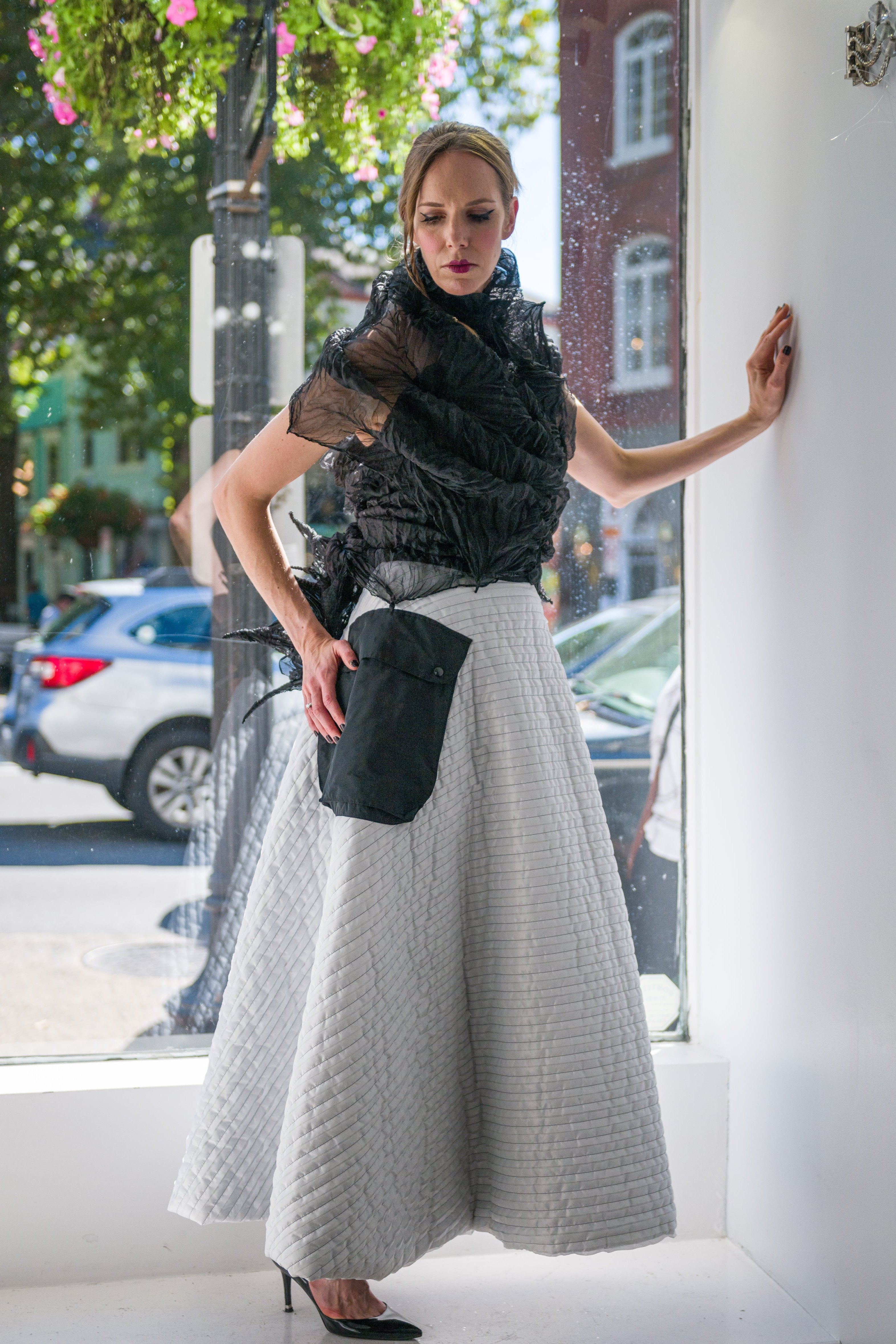 White maxi skirt quilt new arrivals