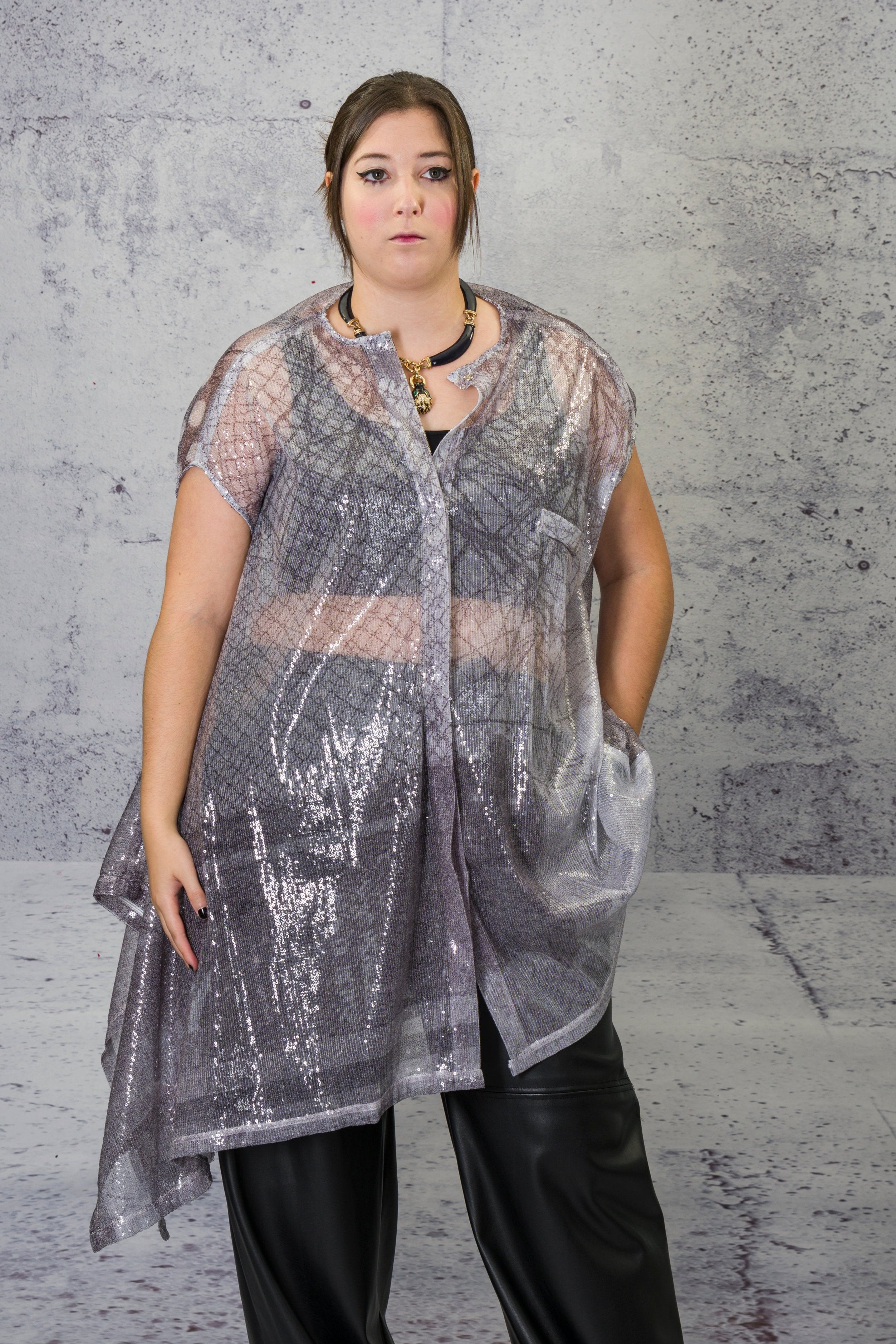 LiLi The First boutique Washington DC - Barbara Bologna Silver Top