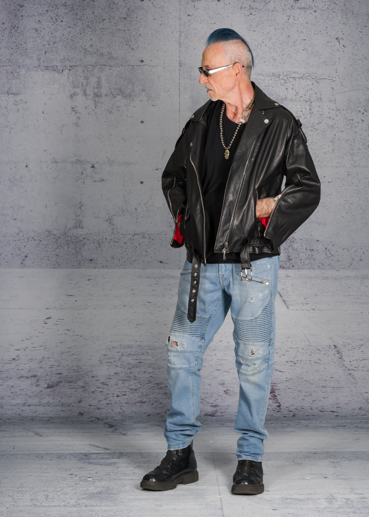 Biker rock star Leather Jacket
