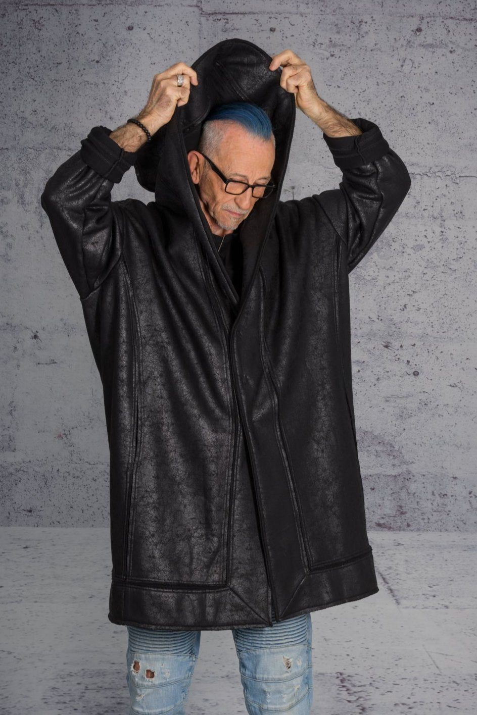 LiLi The First boutique - David's Road Faux Leather Coat