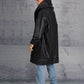 LiLi The First boutique - David's Road Faux Leather Coat