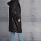 LiLi The First boutique - David's Road Faux Leather Coat