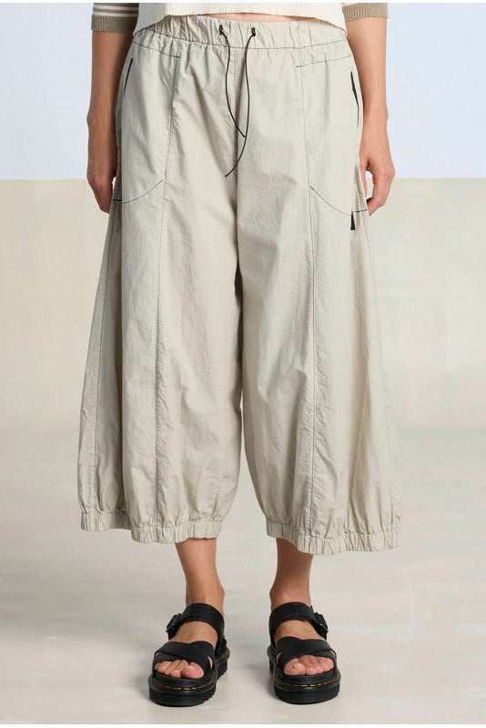Lurdes Bergada - Pants - gauchos - Khaki - Cropped