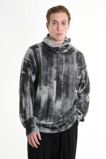 Patterned gray sweater