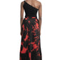 Red and black tie-dye skirt by designer Mark Baigent - Lili the First Boutique NYC