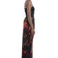 Red and black tie-dye skirt by designer Mark Baigent - Lili the First Boutique NYC