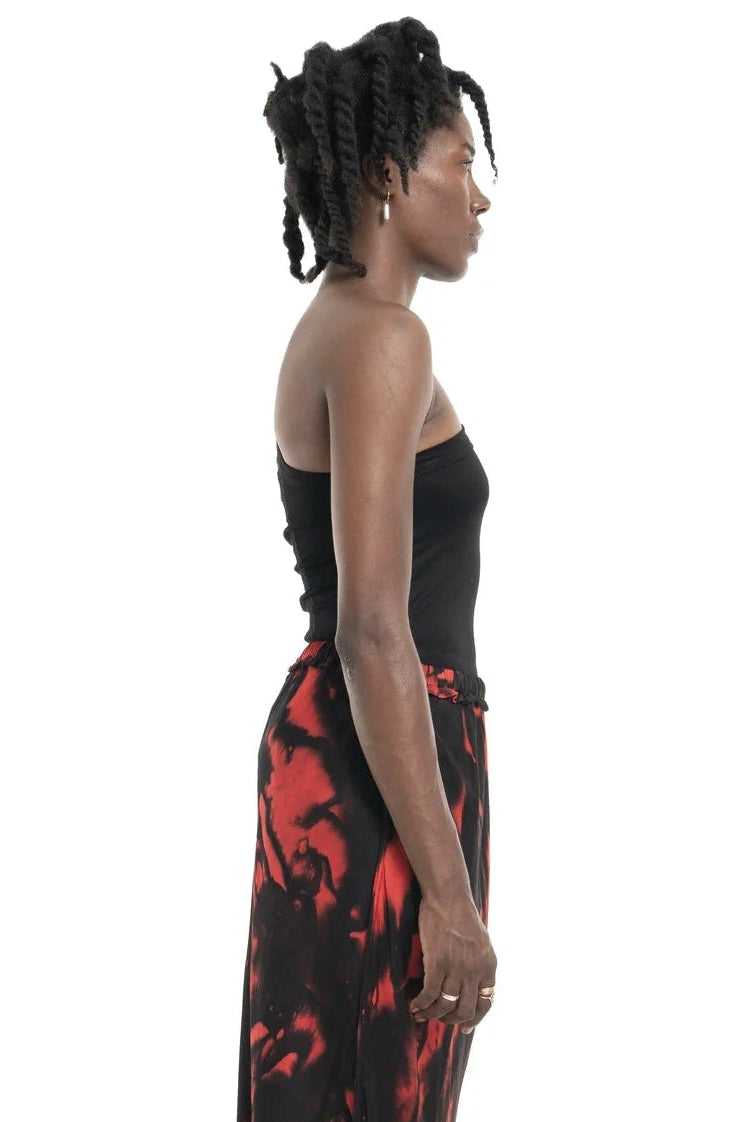 Black one-shoulder tank top by Mark Baigent - Lili the First Boutique NYC