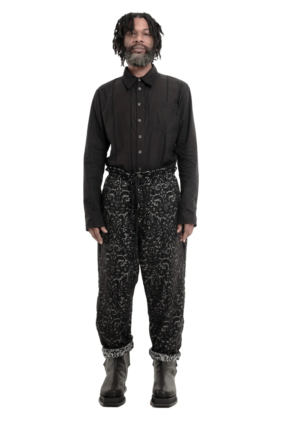 Patterned pants by Mark Baigent