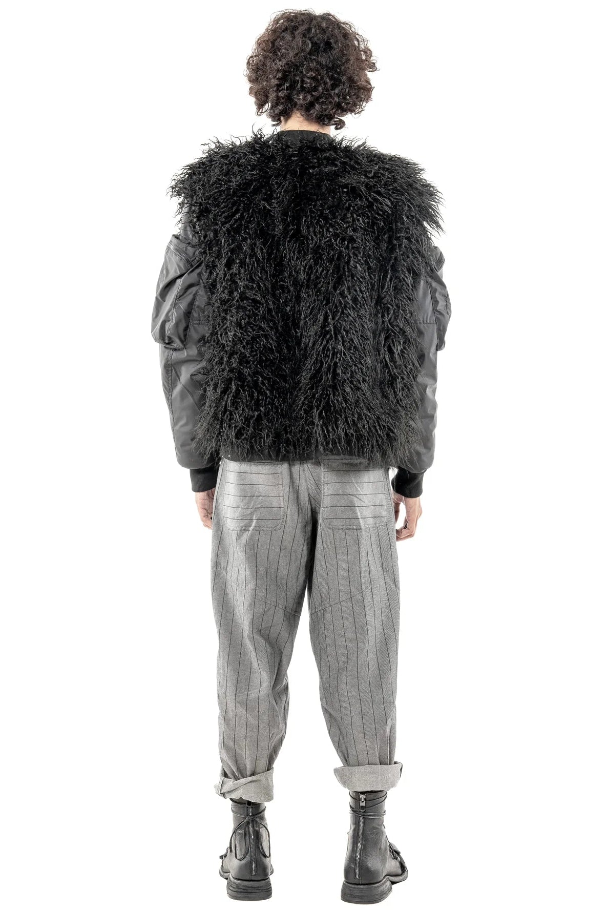 Black bomber jacket by Mark Baigent - Lili the First Boutique NYC