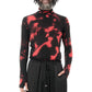 Black and red tie-dye long-sleeve top - Lili the First Boutique NYC