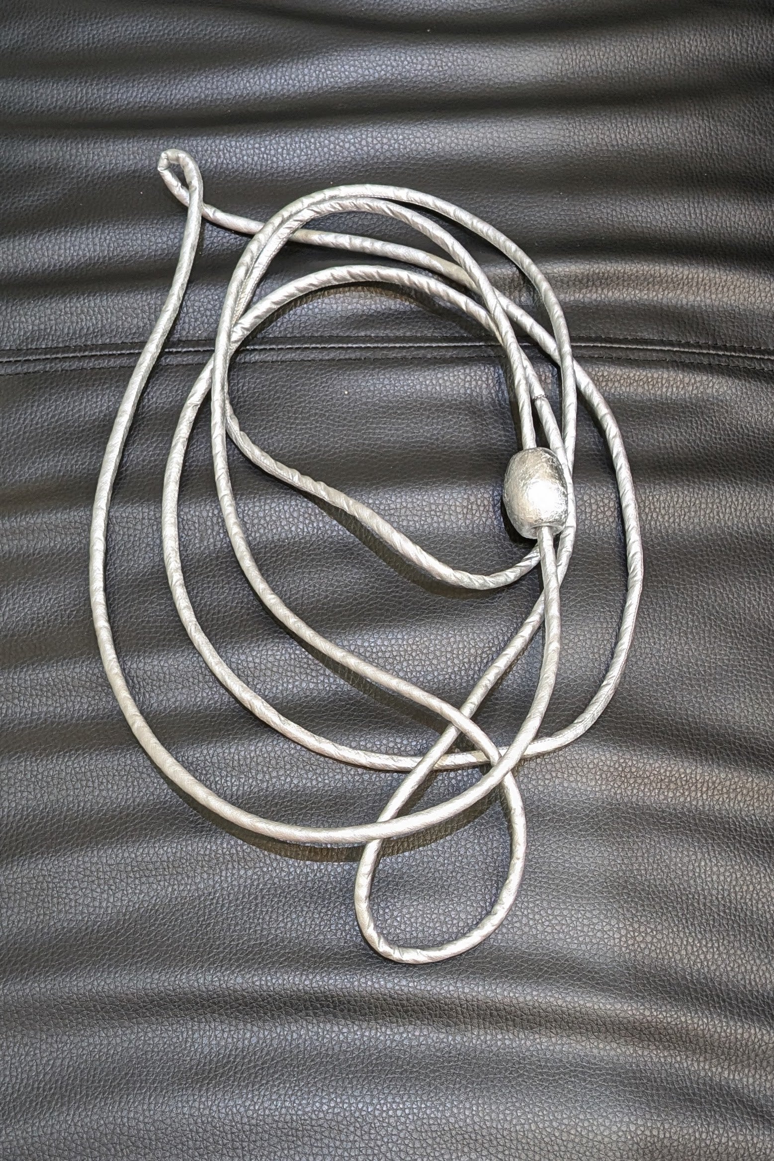 Maria Calderara Necklace Bracelet - fabric silver