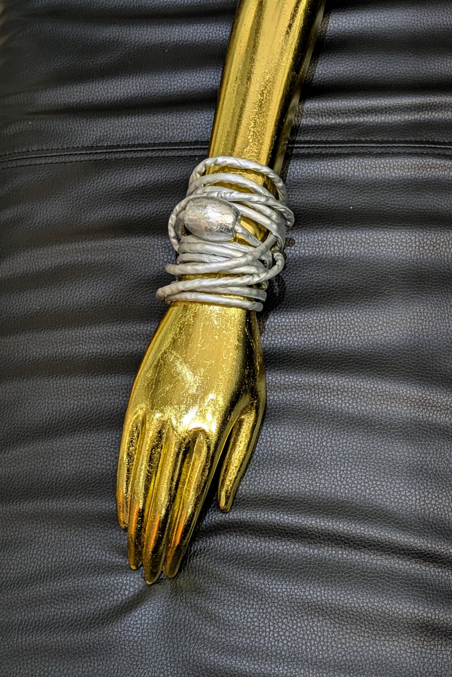 Maria Calderara Necklace Bracelet - fabric silver