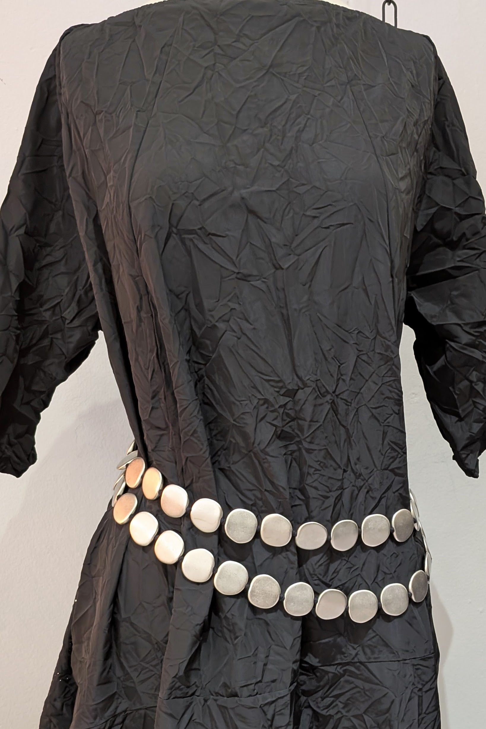 Maria Calderara Long Silver Resin beads Necklace