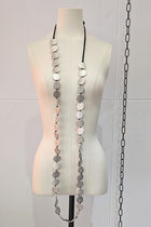 Maria Calderara Long Silver Resin beads Necklace