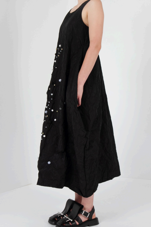 Maria Calderara - Dress- Oversized, light weight, art - Black