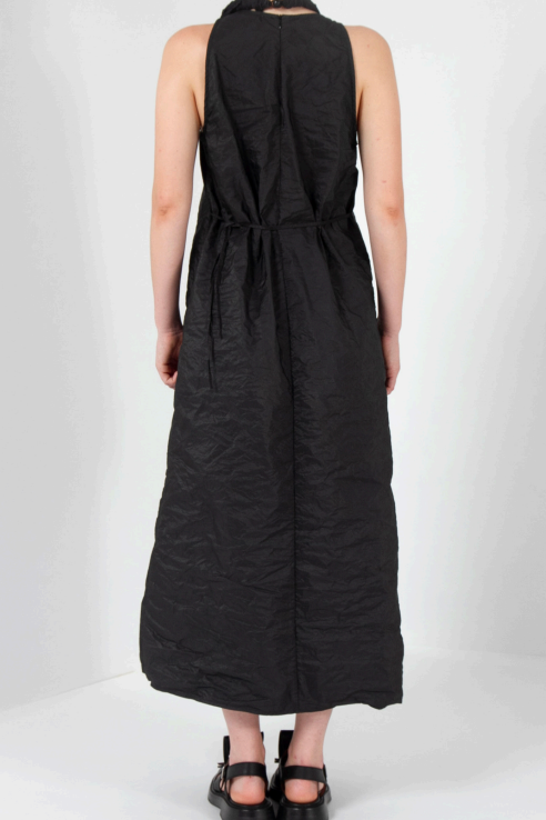 Maria Calderara - Dress - Halter neck, long, crinkled - Black